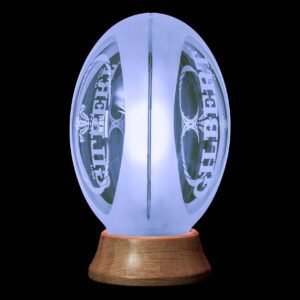 Crystal Rugby Ball Light Welsh Rugby 5600k