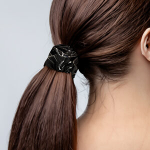 Rugby Scrunchie Black and White Rugby Gifts Scrunchie