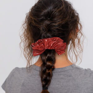 Rugby Scrunchie Red and White